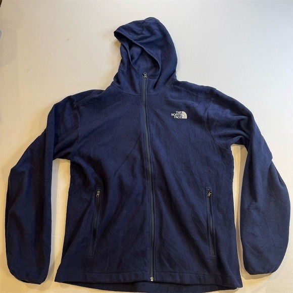 The North Face Men's Full Zip Hoodie Blue Size M Long Sleeve - Picture 1 of 7